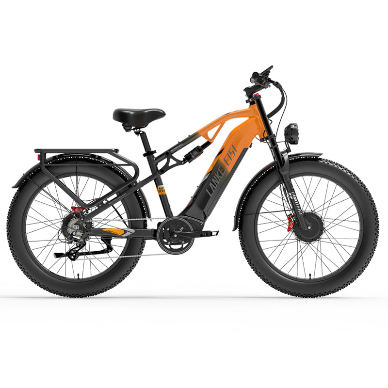 Lankeleisi MG800Max 2000W Vélo électrique tout terrain à double moteur de avec pneus fat de 26 pouces