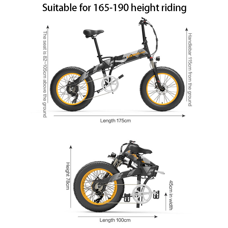 LANKELEISI X2000 Plus vélo électrique pliant