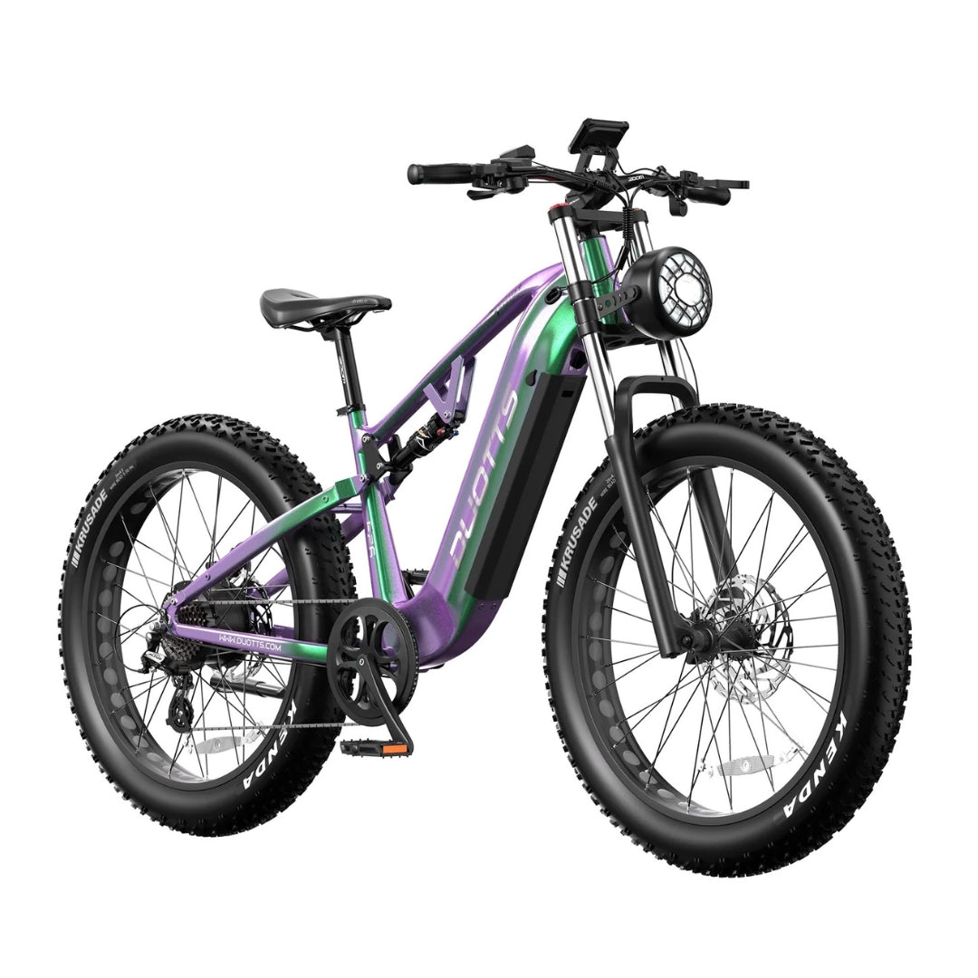 Vélo électrique tout-terrain DUOTTS E26, 750W, 26 pouces, vitesse maximale 25 km/h, autonomie jusqu’à 120 km, 48V 20Ah, 42 kg