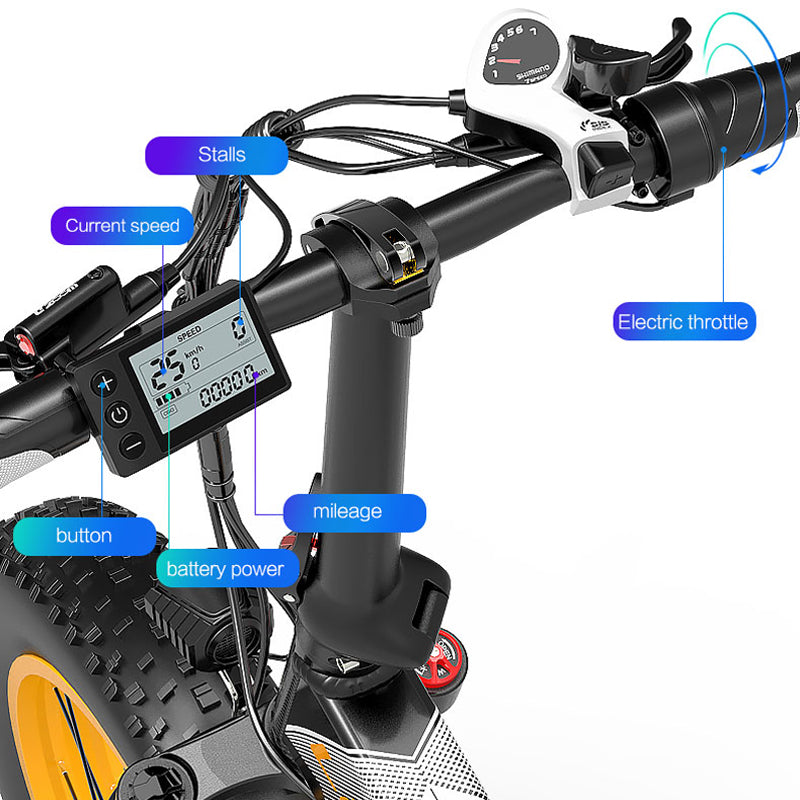 LANKELEISI X2000 Plus vélo électrique pliant