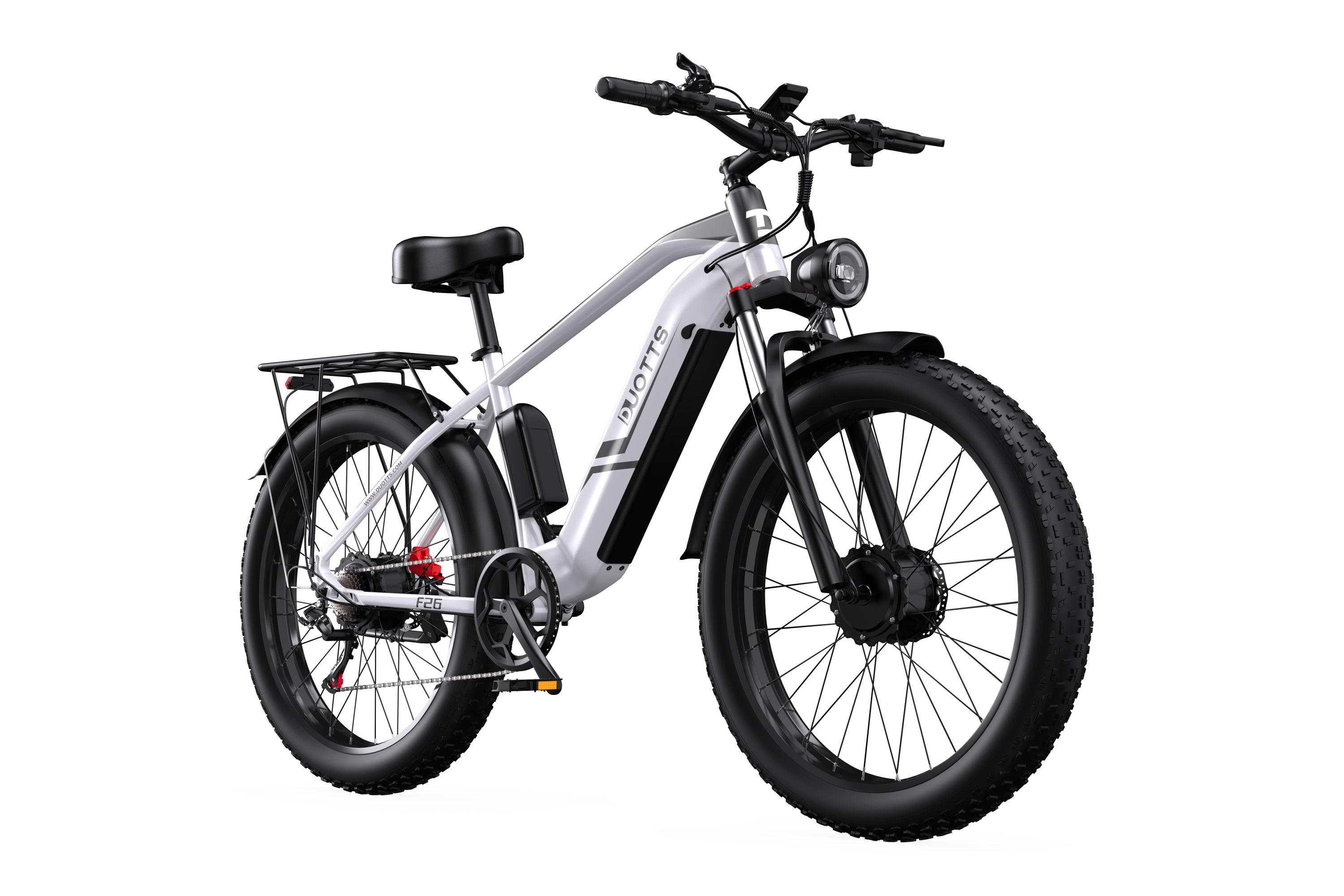 Vélo électrique tout-terrain DUOTTS F26, 750WX2, 26 pouces, vitesse maximale 25 km/h, autonomie jusqu’à 120 km, 48V 20Ah, 42 kg