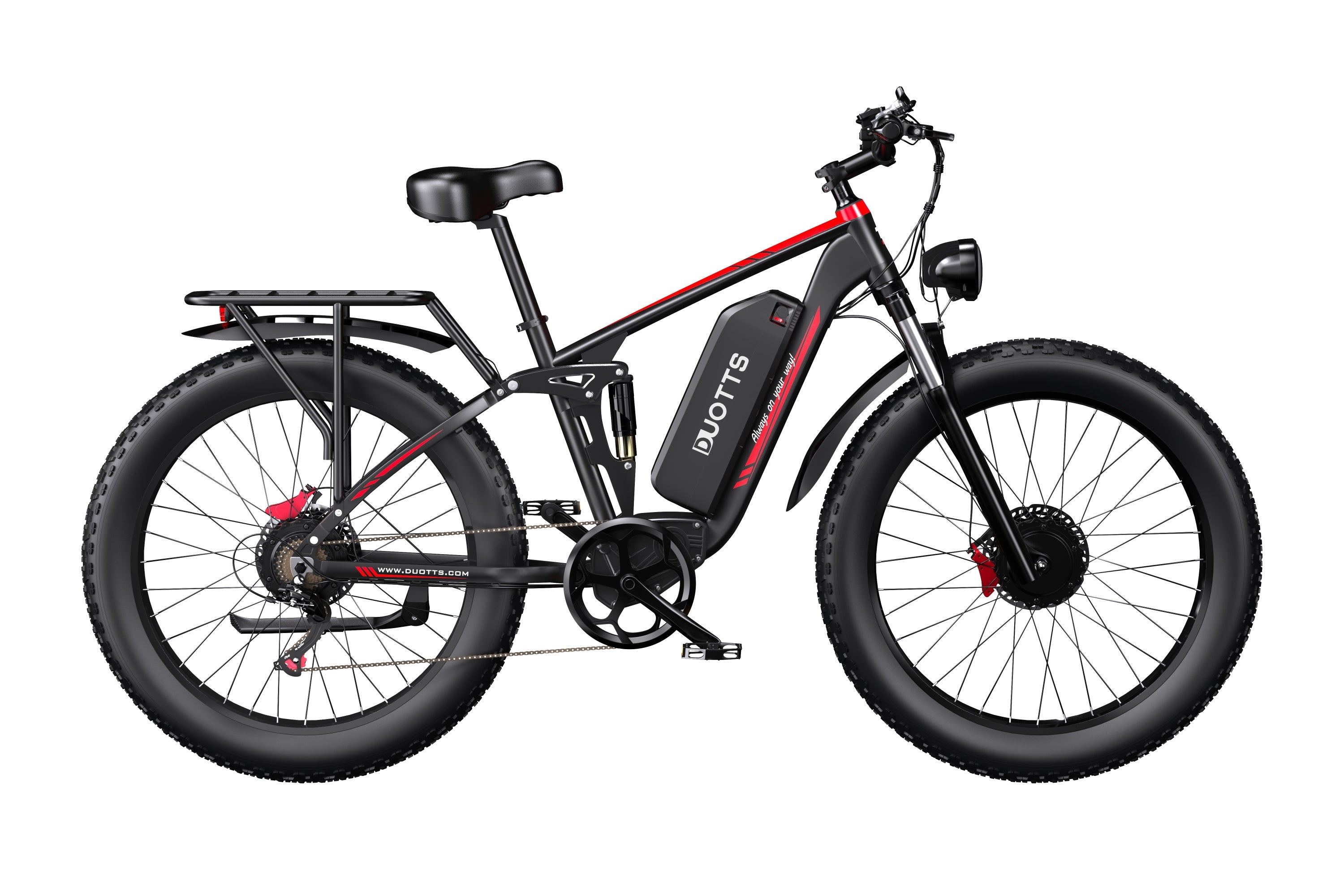 Vélo électrique tout-terrain DUOTTS S26, 750WX2, 26 pouces, vitesse maximale 25 km/h, autonomie jusqu’à 120 km, 48V 20Ah, 34 kg