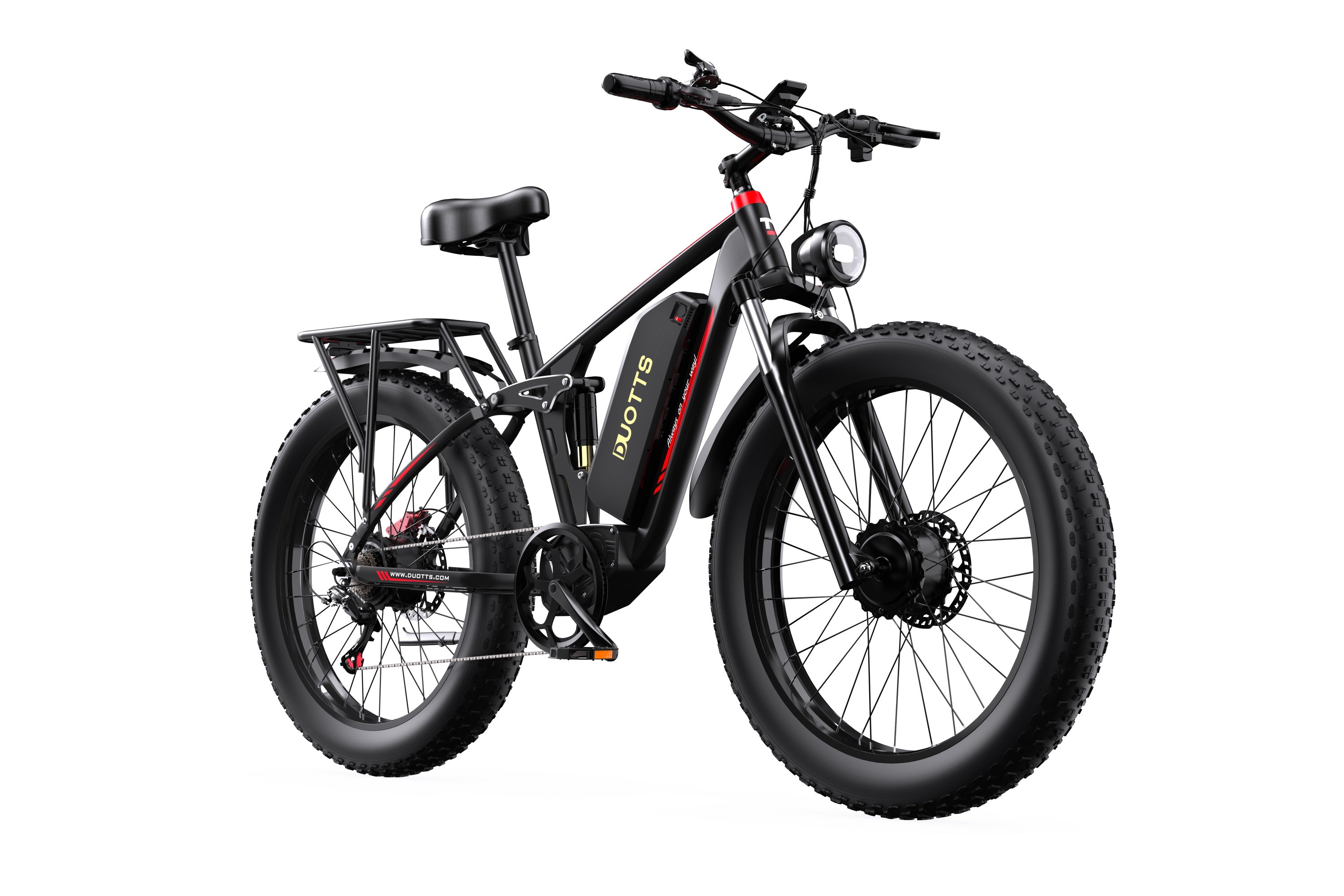 Vélo électrique tout-terrain DUOTTS S26, 750WX2, 26 pouces, vitesse maximale 25 km/h, autonomie jusqu’à 120 km, 48V 20Ah, 34 kg