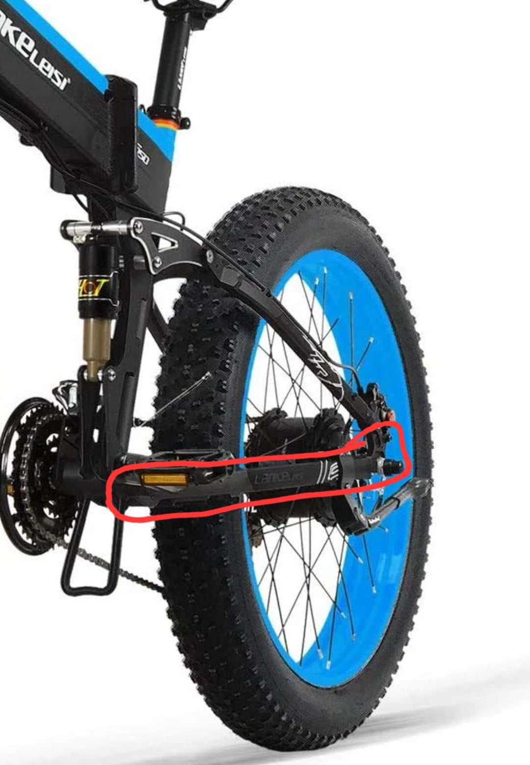 Lankeleisi e-bike Roue arrière pièces de cadre