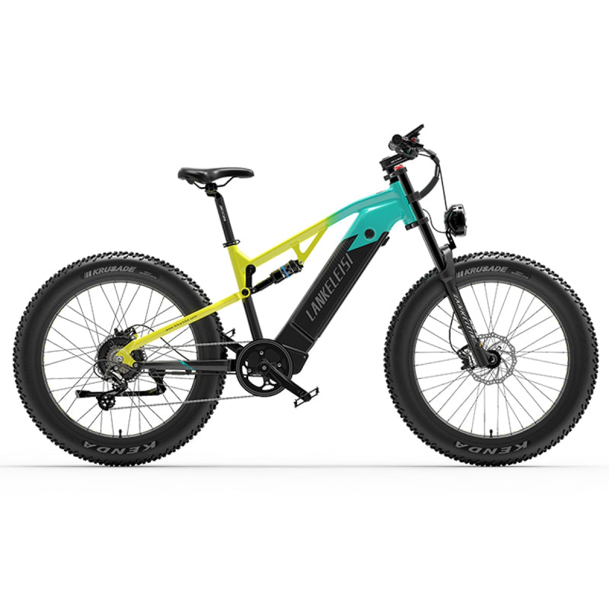 VTT électrique tout-terrain LANKELEISI RV800, vitesse maximale 25 km/h, autonomie jusqu’à 150 km, 48V 20Ah, 26 pouces, 750W