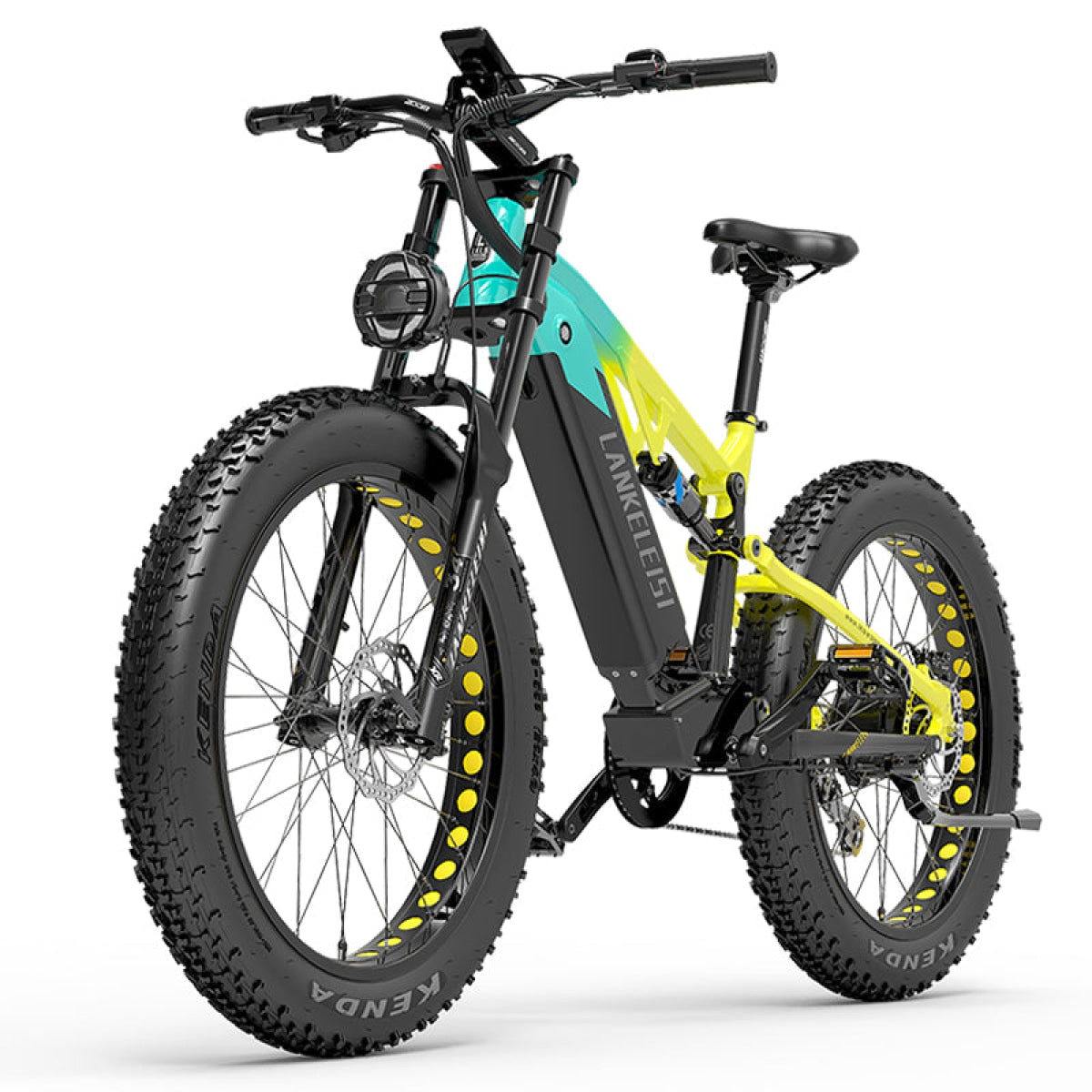 VTT électrique tout-terrain LANKELEISI RV800, vitesse maximale 25 km/h, autonomie jusqu’à 150 km, 48V 20Ah, 26 pouces, 750W